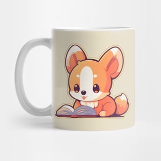 Cute Corgi Reading Mug